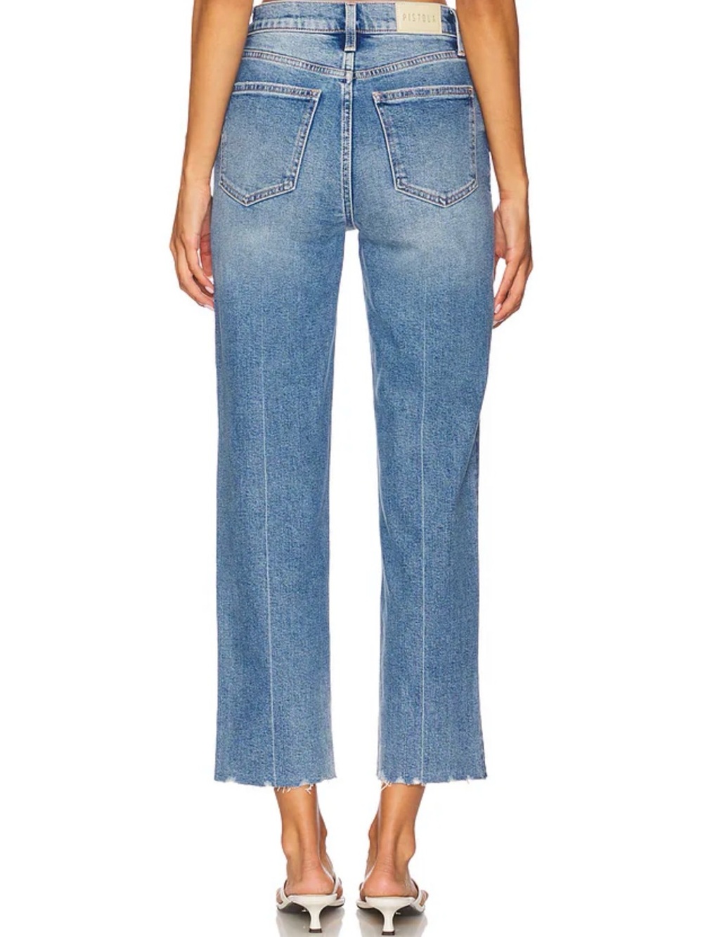 Pistola Charlie High Rise Straight Ankle Jeans Light Wash Size 31 - Picture 3 of 10